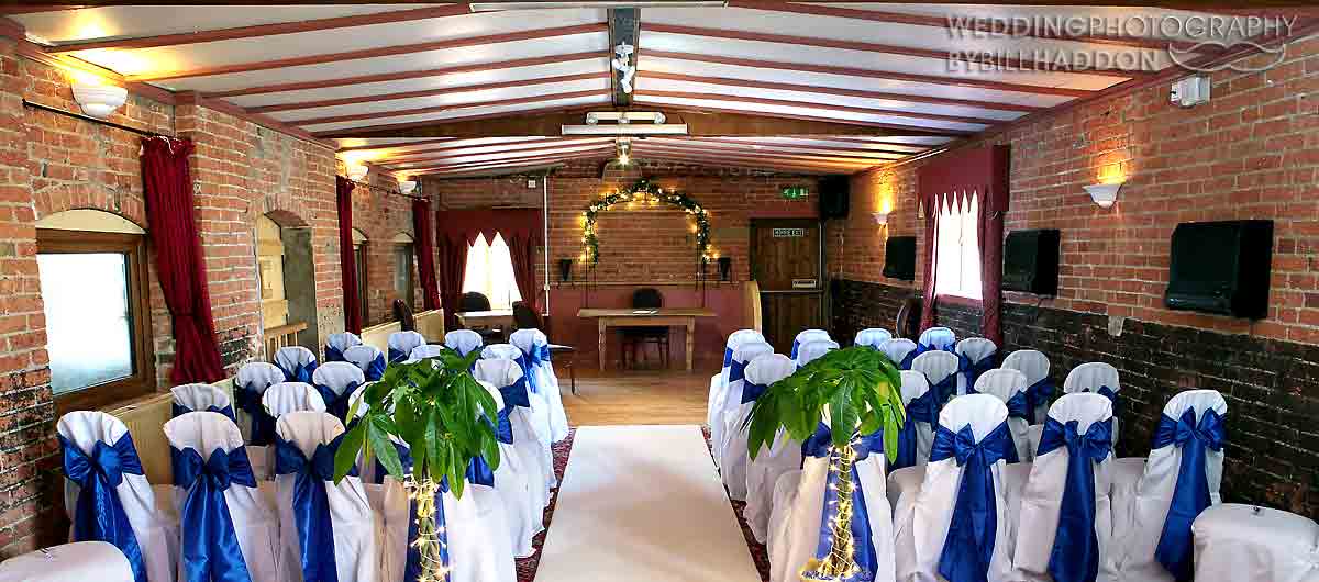 The Hitching Room wedding ceremony Park Farmhouse 