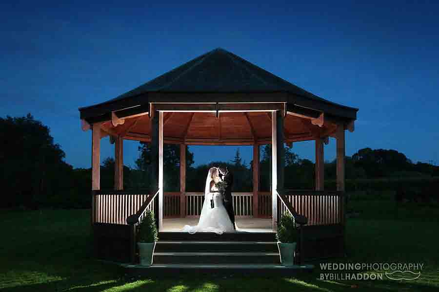 Shearsby Bath wedding bandstand at night