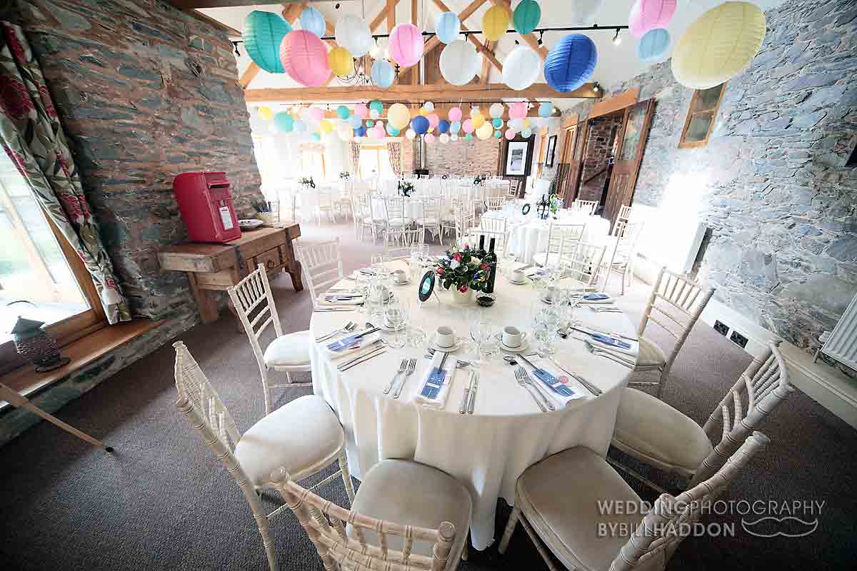 The Old Stables wedding reception