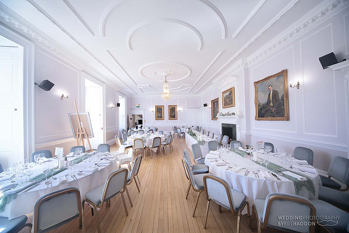 Brooksby Hall Old Hall wedding breakfast