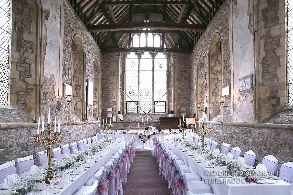 Rothley Court Chapel wedding breakfast 
